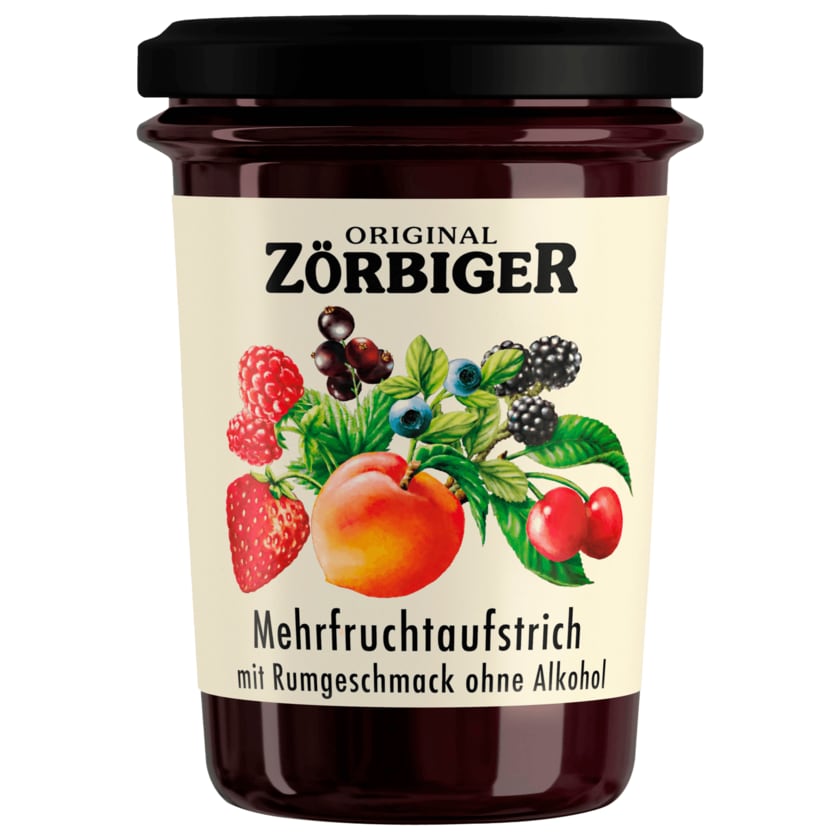 Original Zörbiger Mehrfruchtaufstrich mit Rumgeschmack 225g
